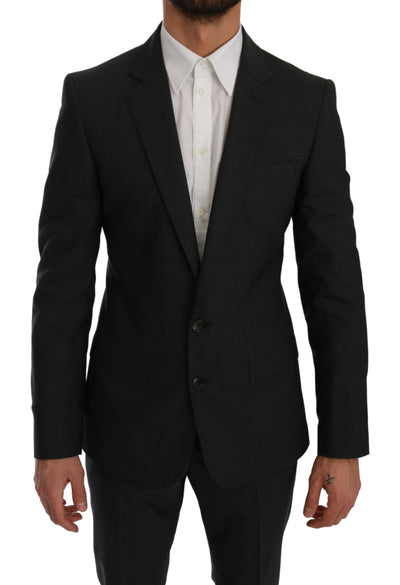Dolce & Gabbana Gray Slim Fit 2 Piece MARTINI Suit