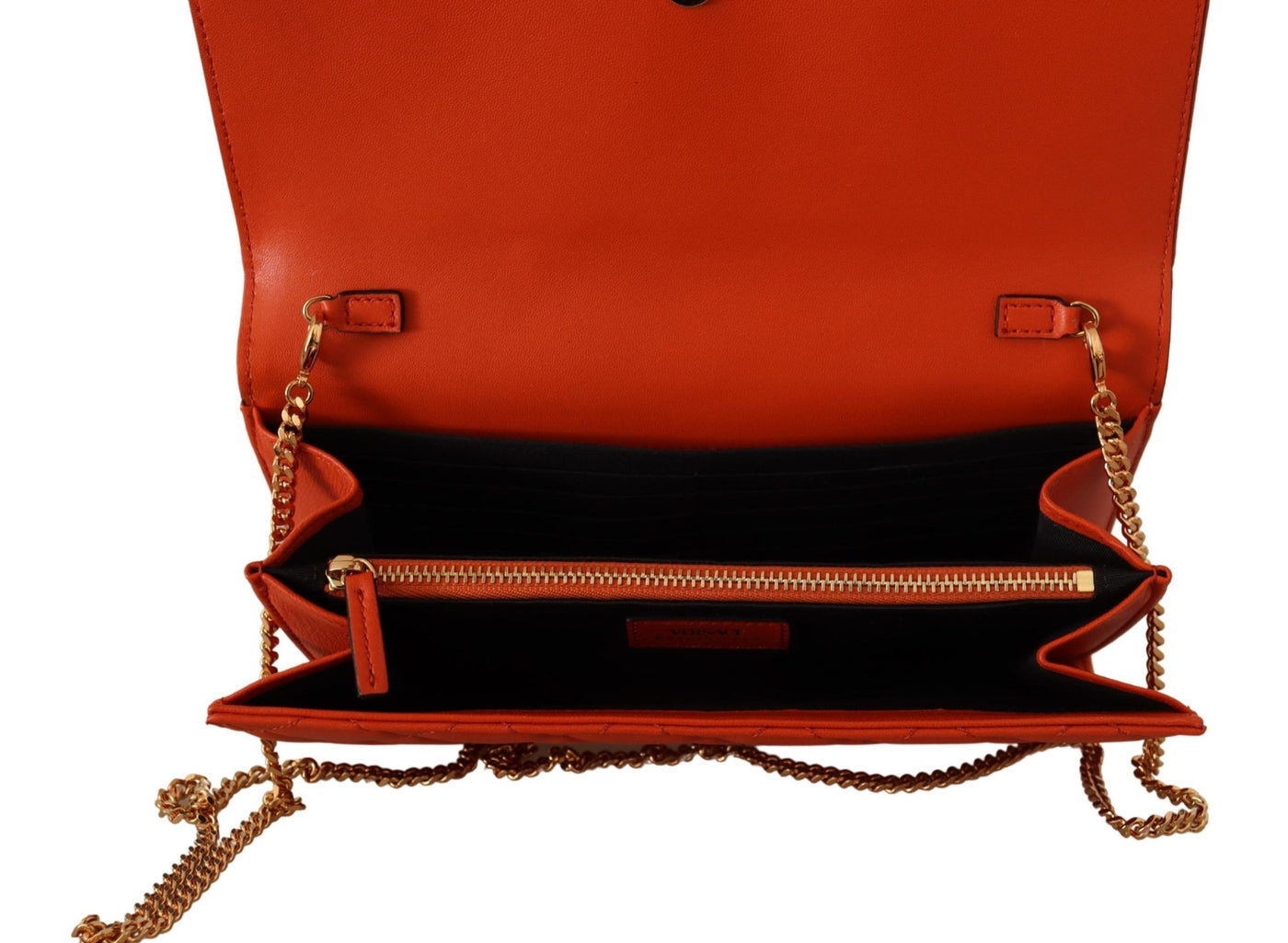 Versace Red Nappa Leather Evening Shoulder Bag