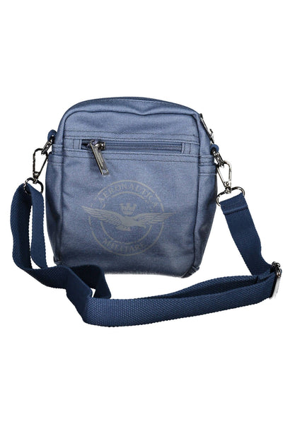 Aeronautica Militare Military Precision Blue Cotton Shoulder Bag