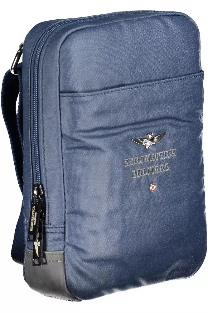 Aeronautica Militare Blue Contrast Detail Shoulder Bag