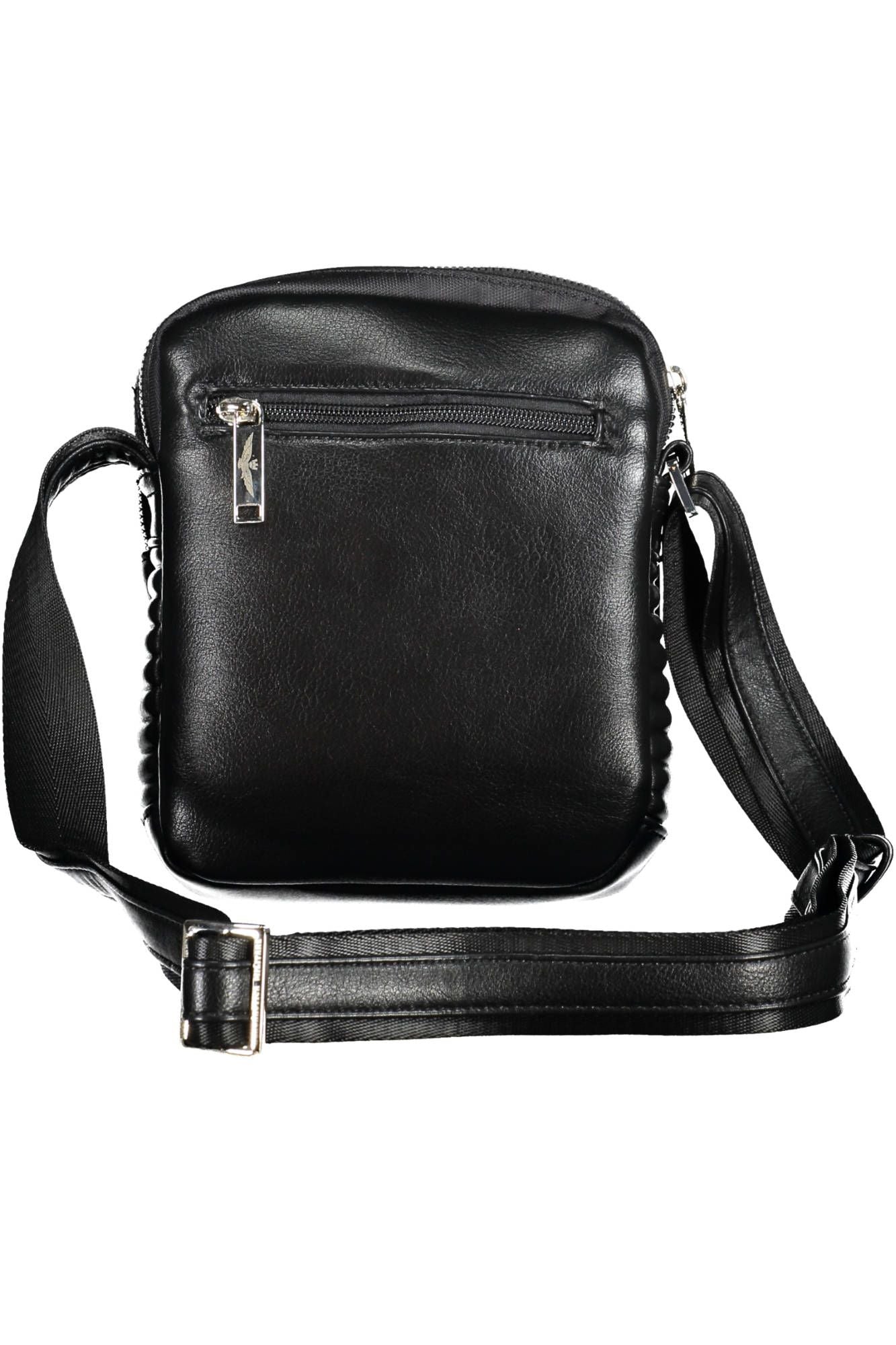 Aeronautica Militare Sleek Black Military-Inspired Shoulder Bag