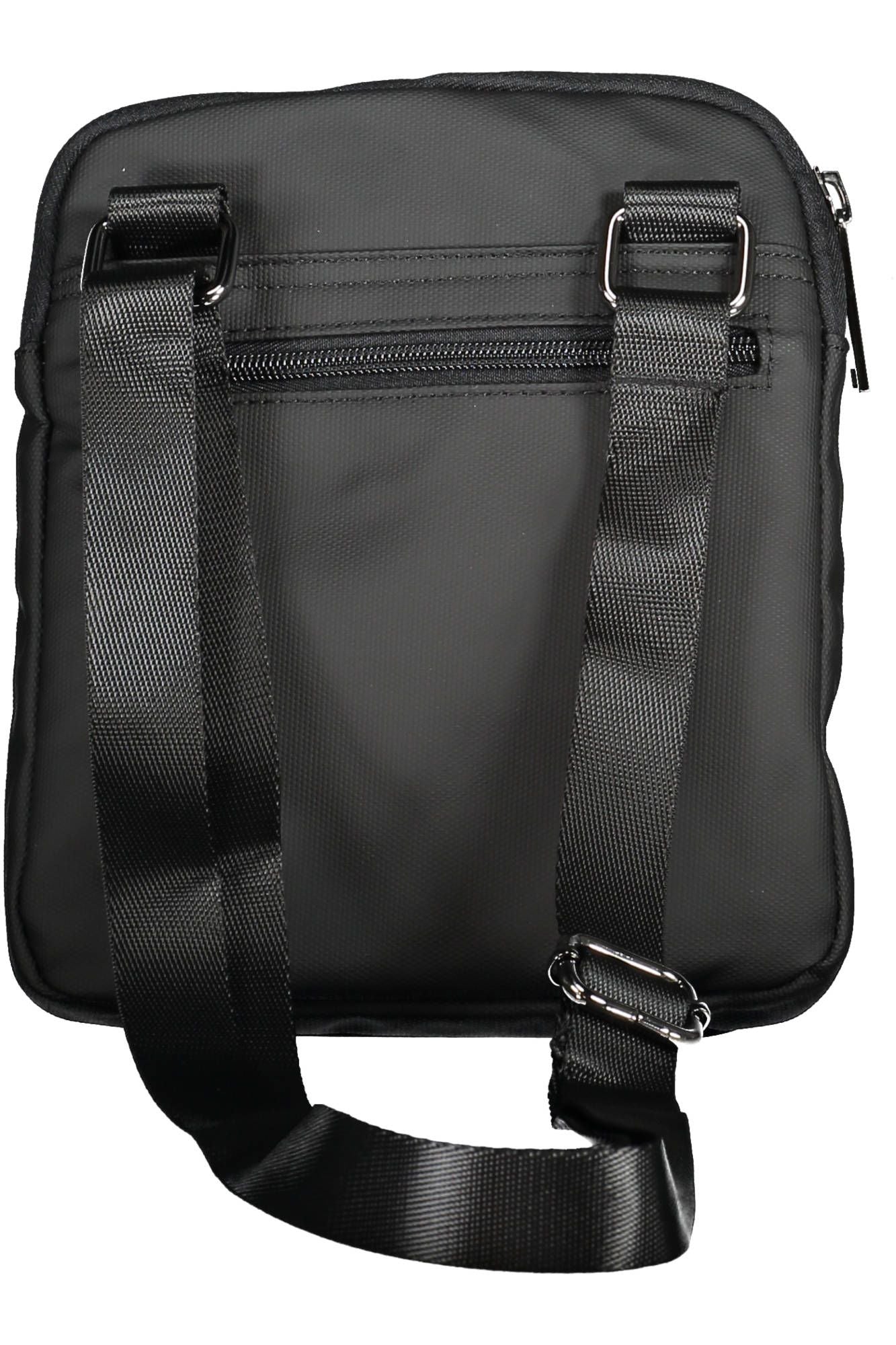 Aeronautica Militare Sleek Black Polyester Shoulder Bag