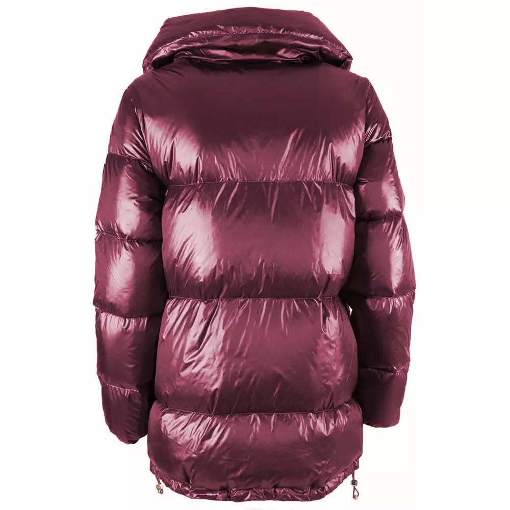 Yes Zee Fuchsia Diamond Quilted Down Jacket