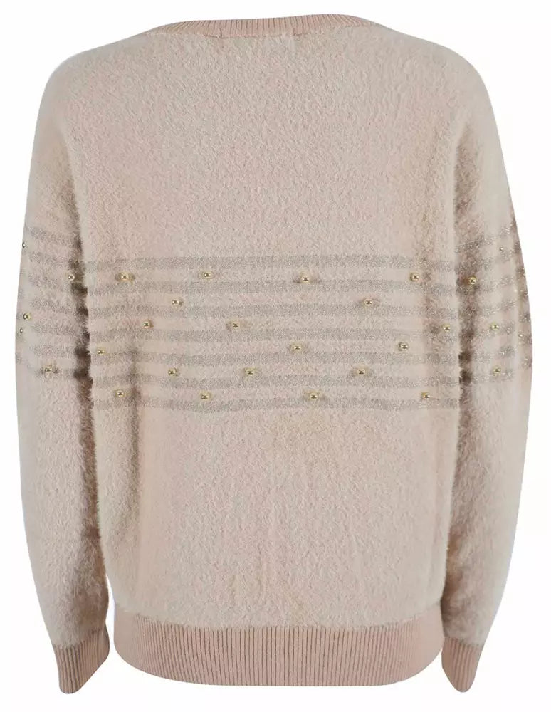 Yes Zee Beige Polyamide Sweater