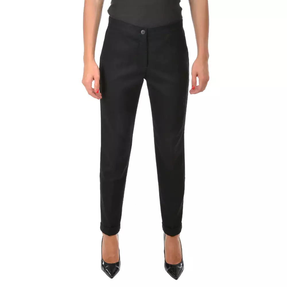 Yes Zee Chic Cigarette Trousers with Sleek Pockets