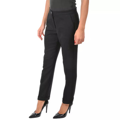 Yes Zee Chic Cigarette Trousers with Sleek Pockets