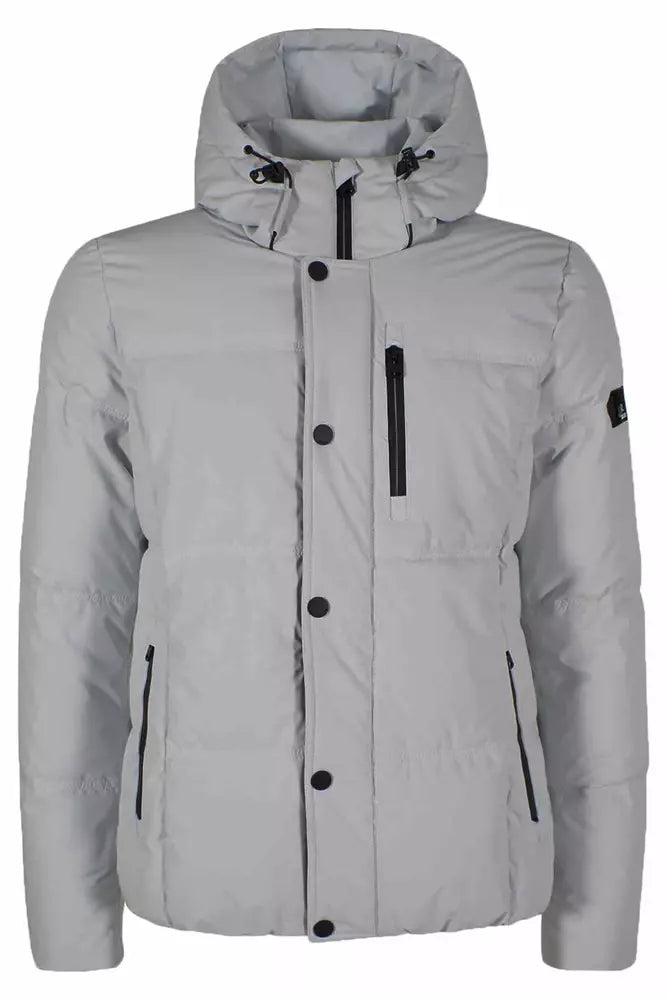 Yes Zee Sleek Quilted Down Jacket with Hood