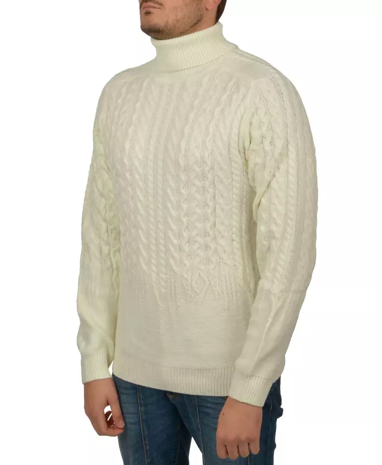 Yes Zee Chic Turtleneck Cable Knit Sweater