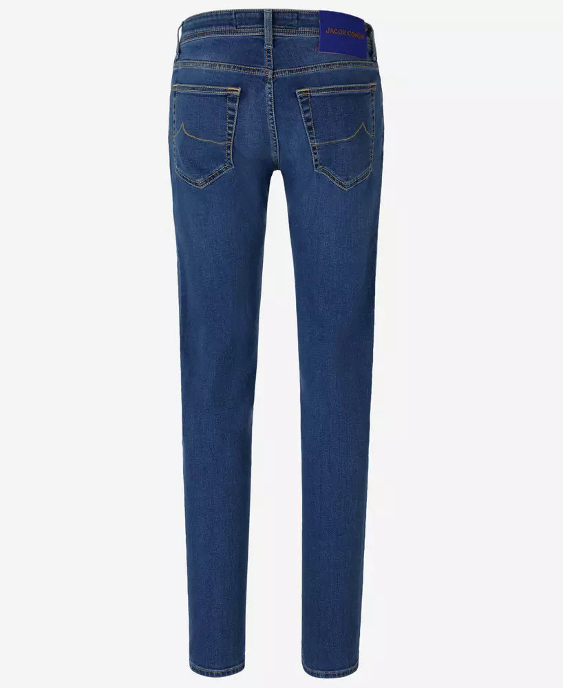 Jacob Cohen Blue Cotton Jeans & Pant