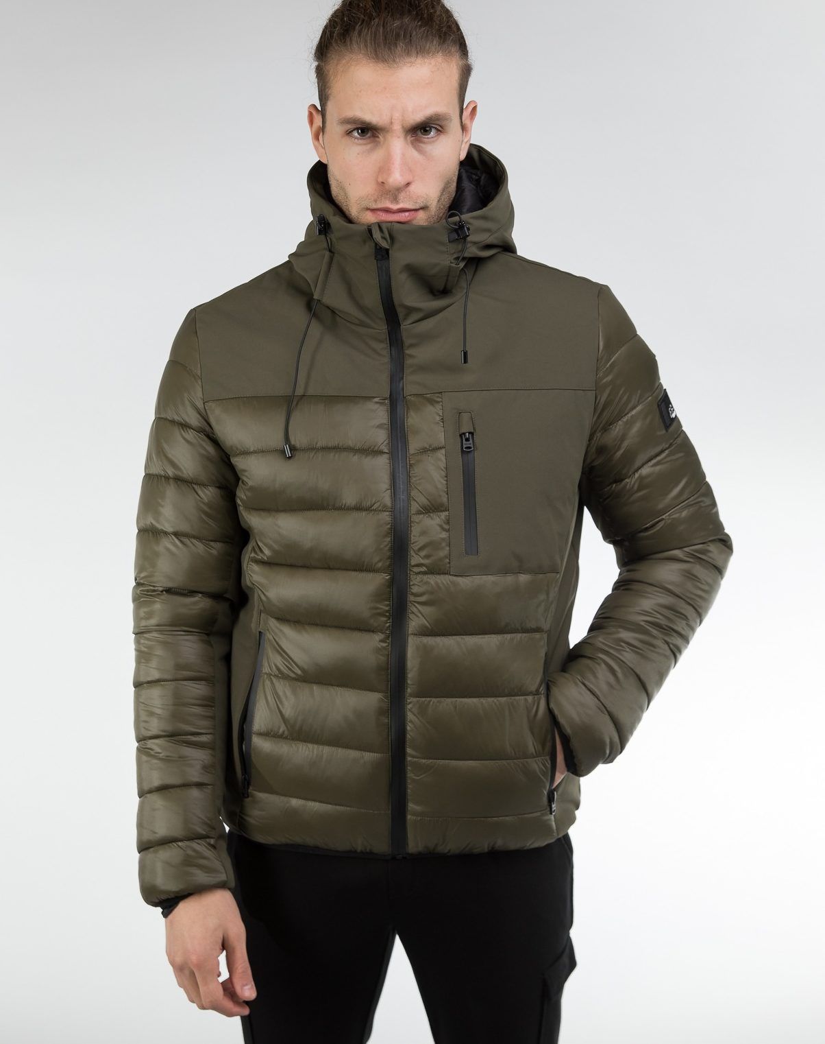 Yes Zee Chic Urban Men's Hooded Down Jacket