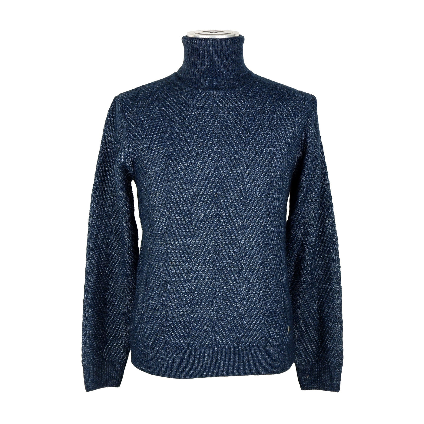 Yes Zee Chic Men's Turtleneck Sweater in Blue