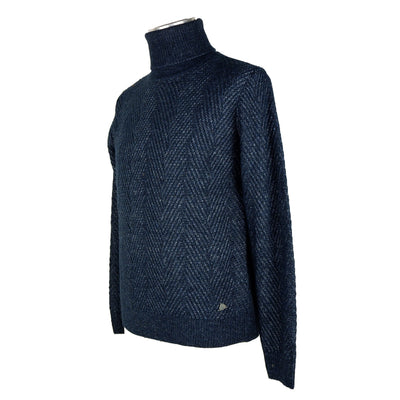 Yes Zee Chic Men's Turtleneck Sweater in Blue