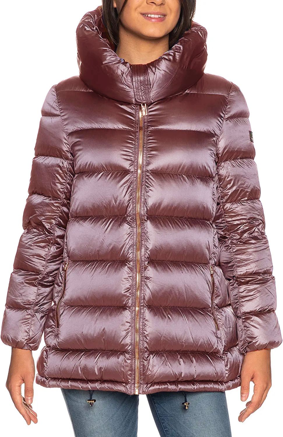 Yes Zee Chic Pink Down Jacket with Hood