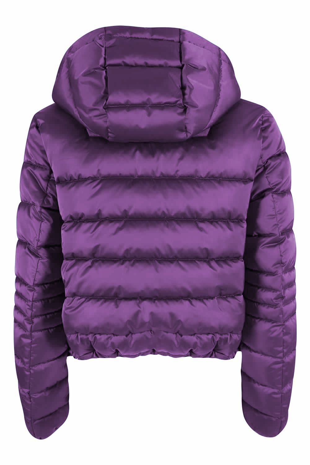 Yes Zee Chic Purple Hooded Short Jacket