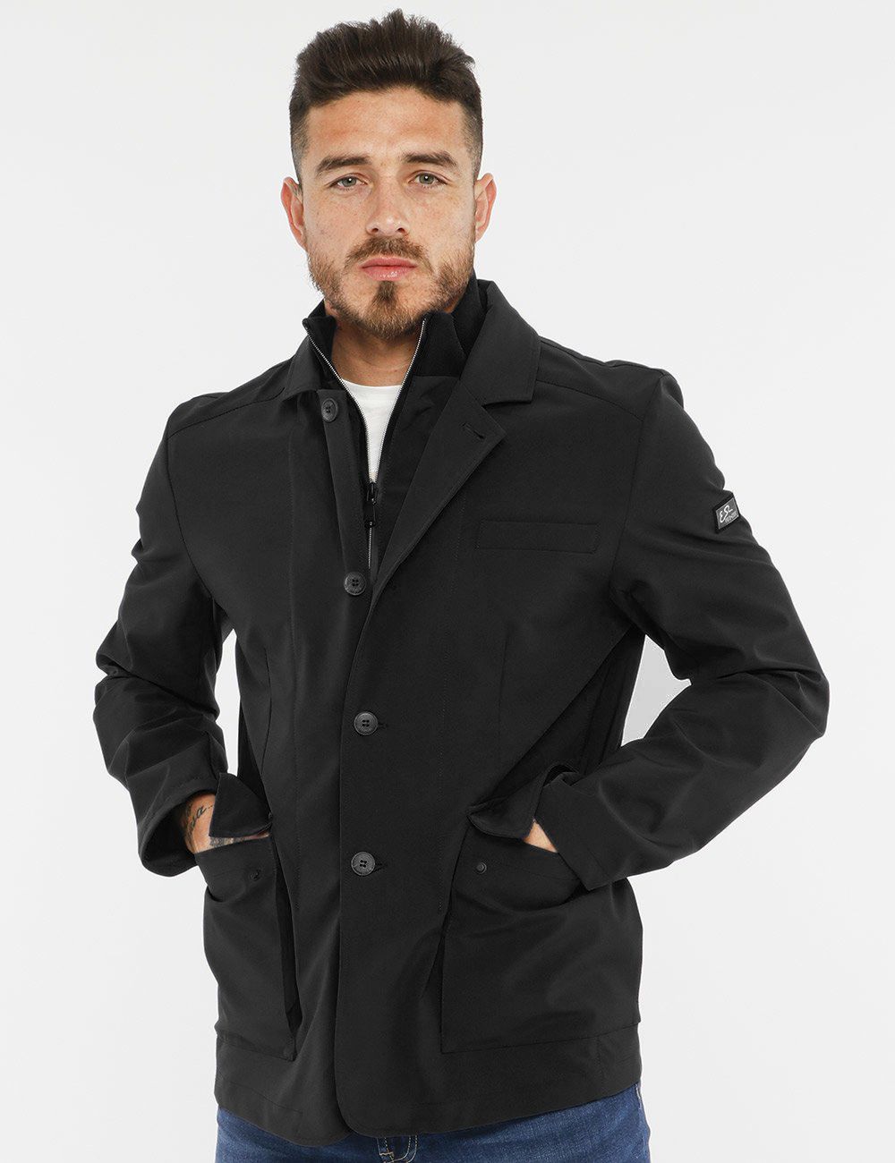 Yes Zee Sleek Windbreaker with Detachable Vest