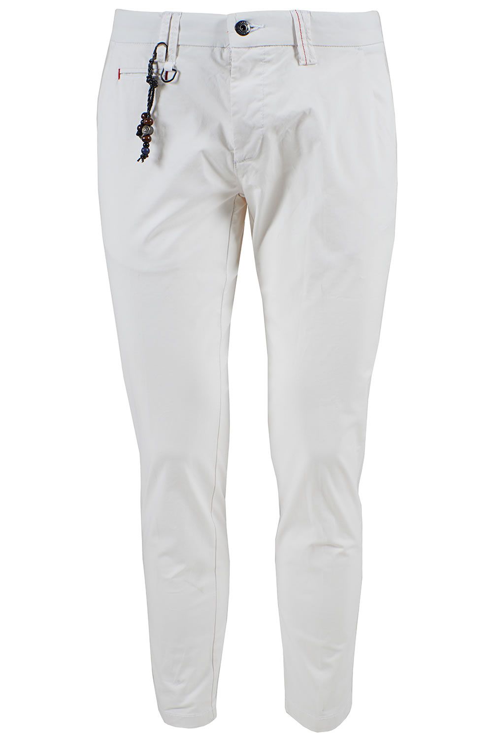 Yes Zee White Cotton Jeans & Pant