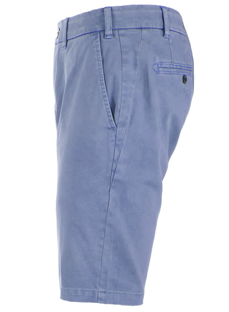 Yes Zee Chic Blue Cotton Bermuda Shorts