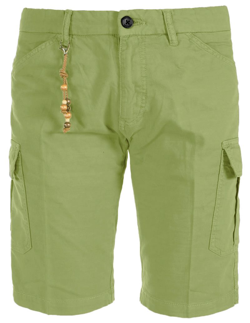 Yes Zee Chic Cotton-Linen Blend Bermuda Shorts