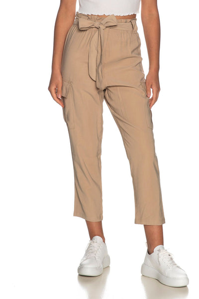 Yes Zee Beige Comfort-Fit Elegance Trousers