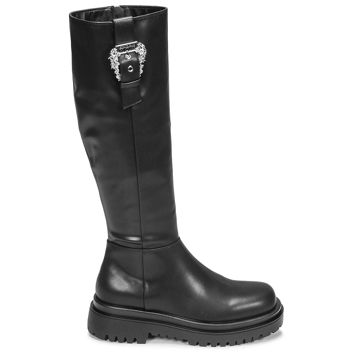 Versace Jeans Black Polyethylene Boot