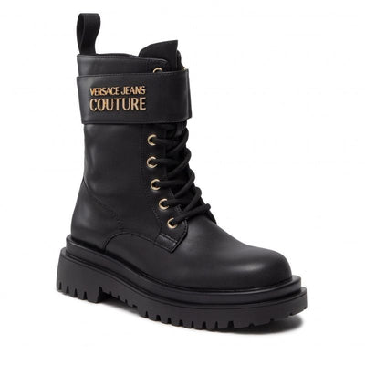 Versace Jeans Chic Eco-Leather Amphibious Boots