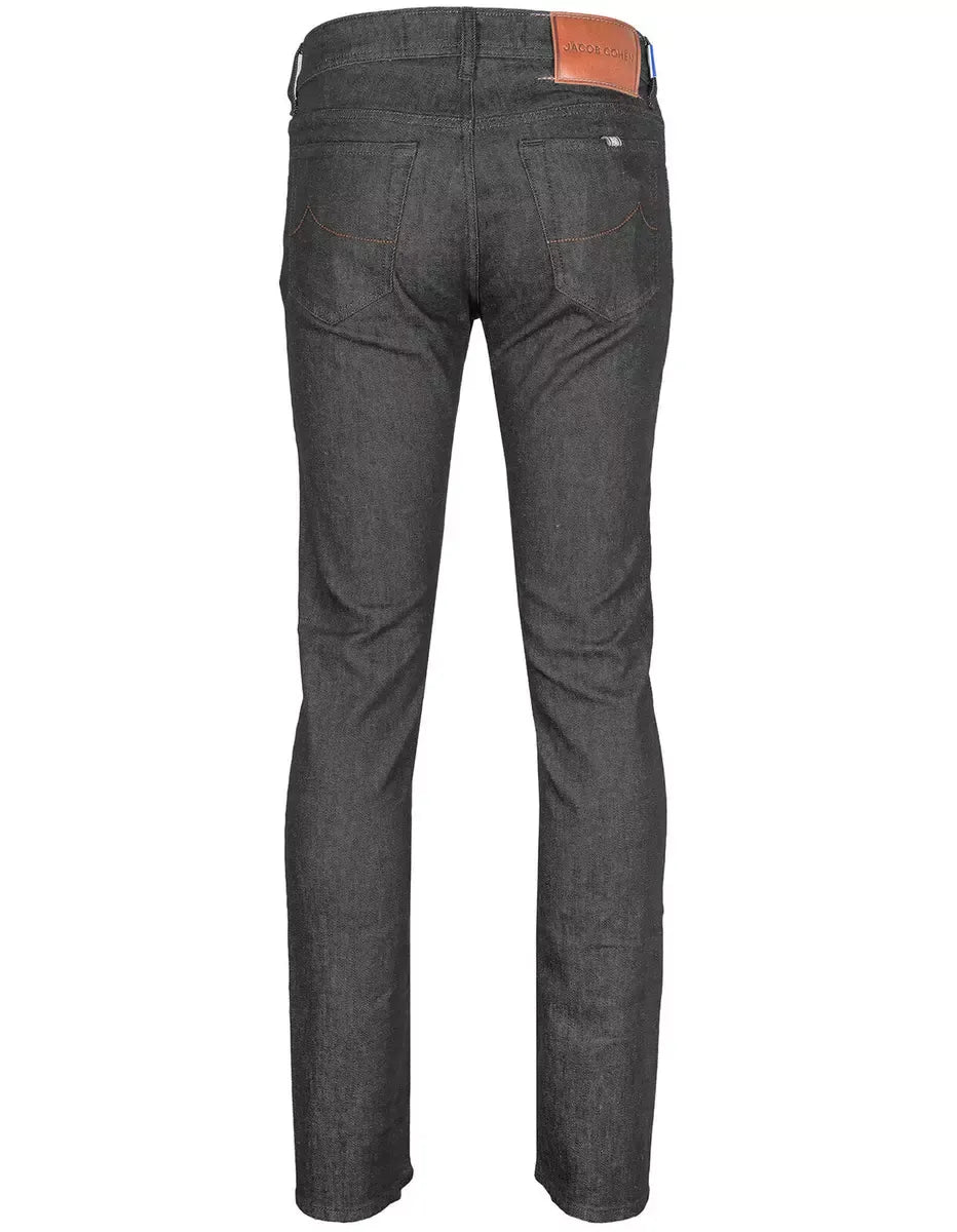 Jacob Cohen Gray Cotton Jeans & Pant