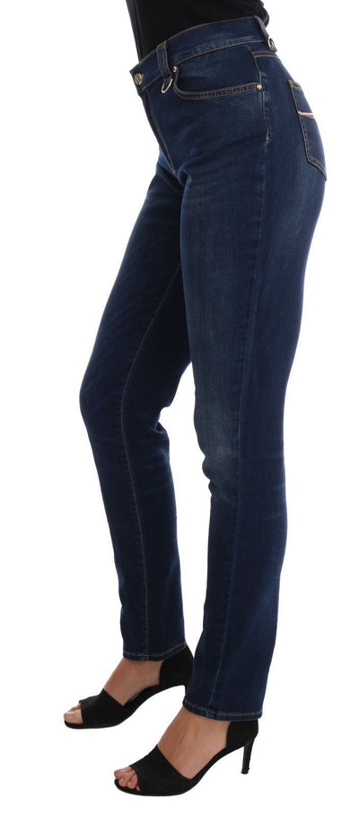 Versace Jeans Chic Mid Waist Slim Fit Stretch Jeans