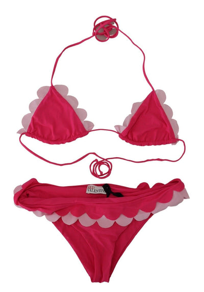 Valentino Chic Pink Two-Piece Bikini Swimwear