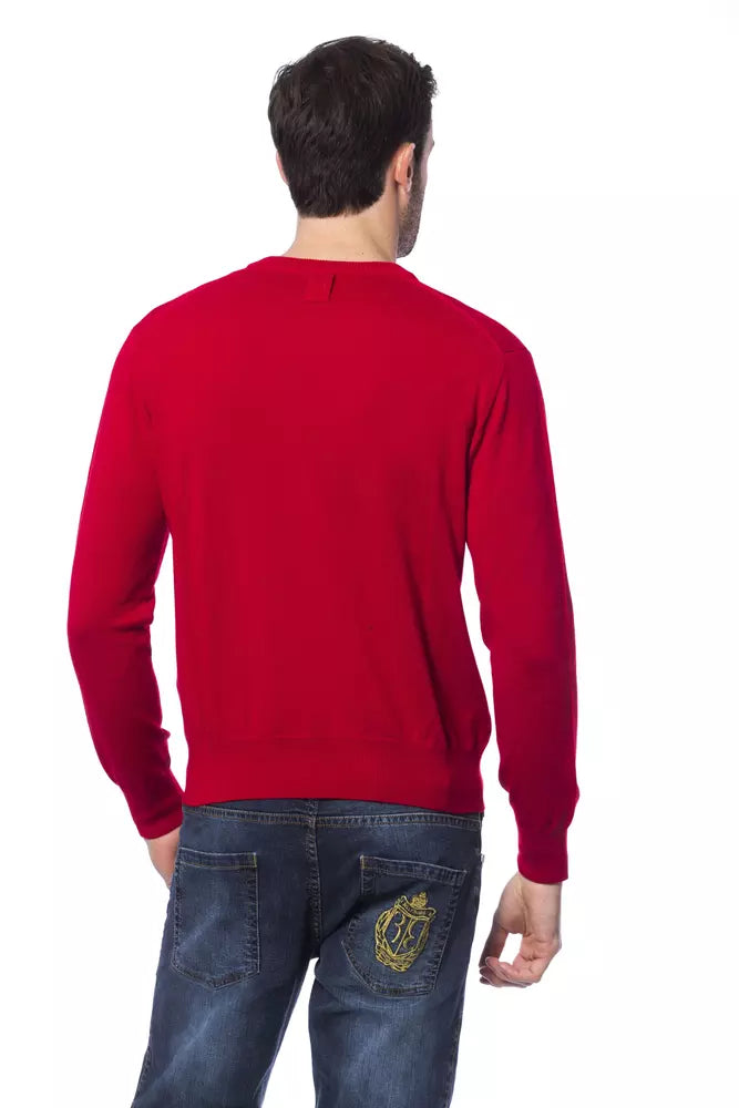 Billionaire Italian Couture Red Merino Wool Sweater