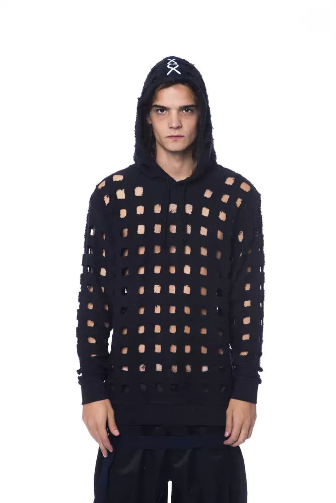 Nicolo Tonetto Black Cotton Sweater