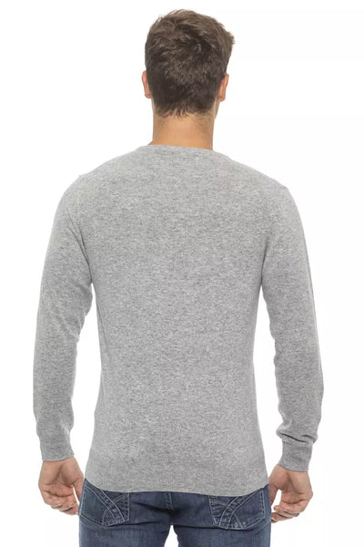 Conte of Florence Silver Wool Sweater