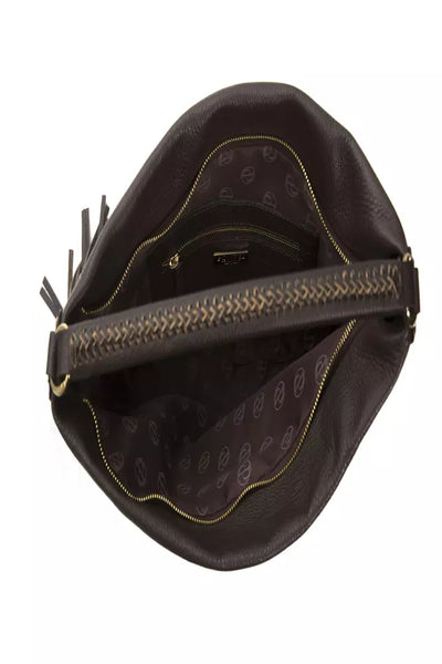 Pompei Donatella Brown Leather Shoulder Bag