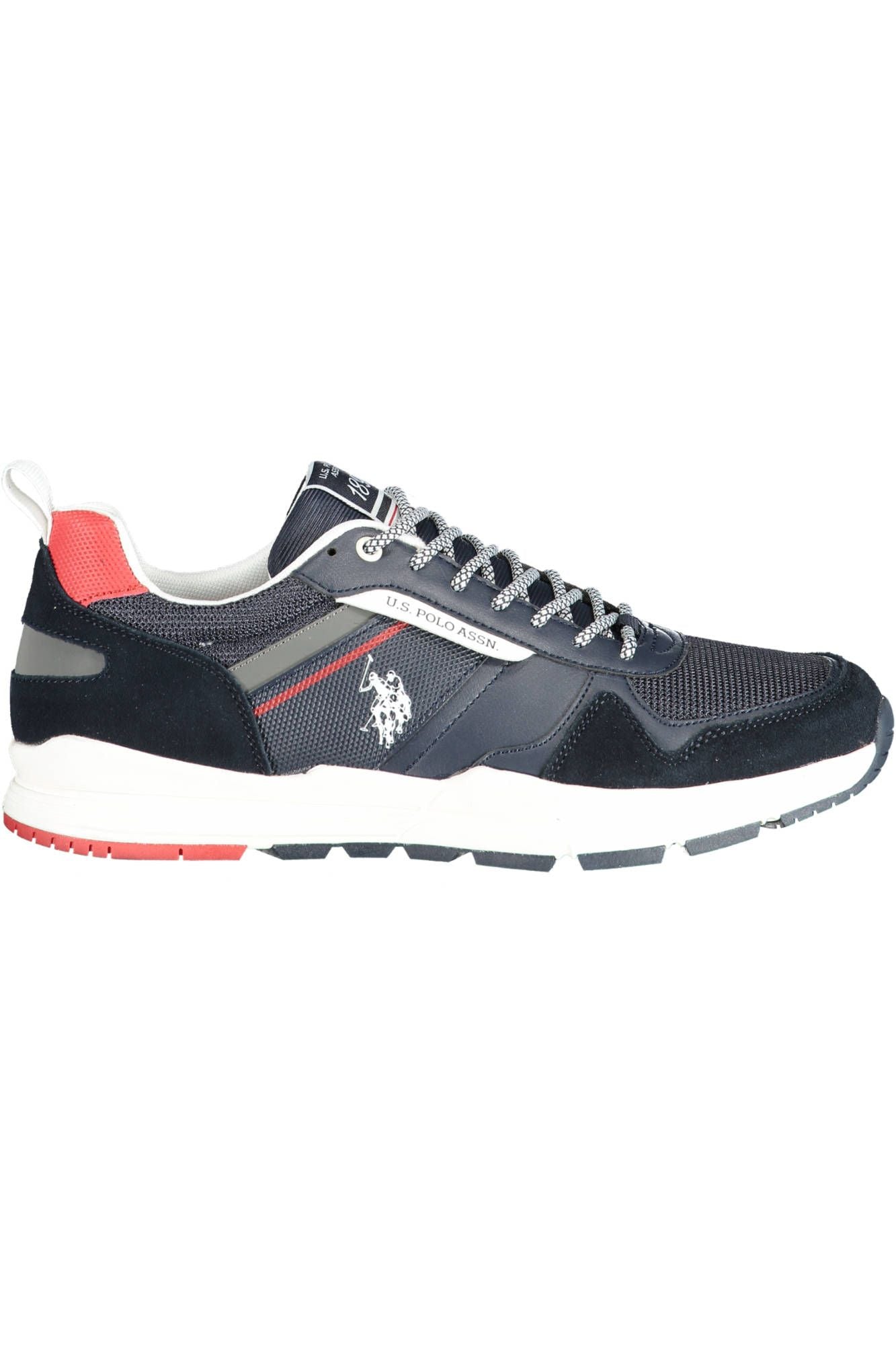 U.S. POLO ASSN. Sleek Blue Polyester Sports Sneakers