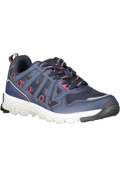 U.S. POLO ASSN. Sleek Blue Contrast Lace-Up Sneakers