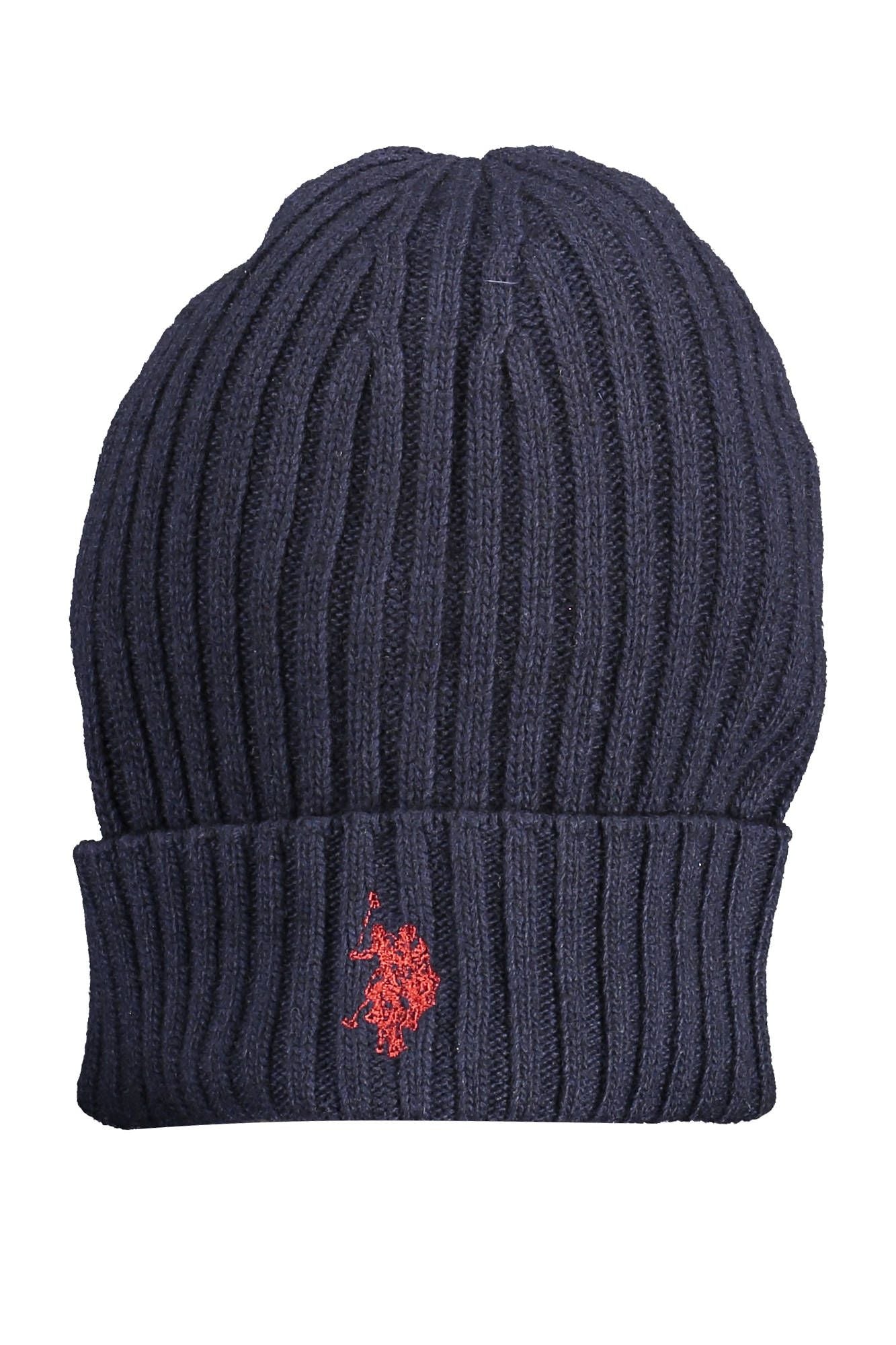 U.S. POLO ASSN. Embroidered Logo Wool Cap in Blue