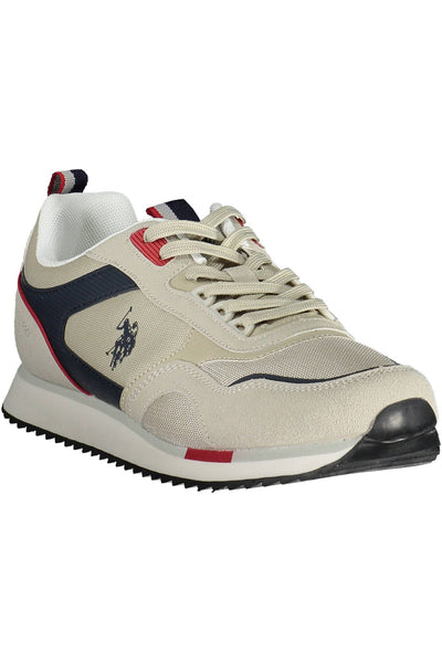 U.S. POLO ASSN. Sophisticated Beige Sneakers with Contrasting Details