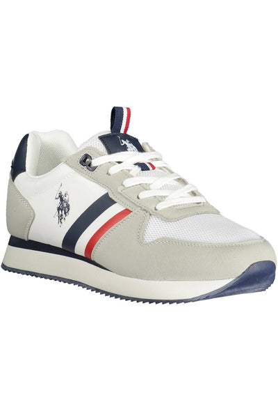 U.S. POLO ASSN. Elegant White Sports Sneakers with Logo