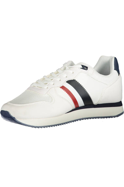 U.S. POLO ASSN. Sleek White Laced Sports Sneakers