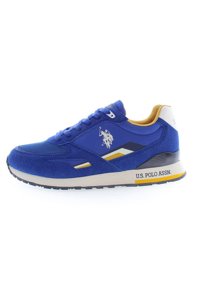 U.S. POLO ASSN. Sleek Blue Lace-Up Sports Sneakers