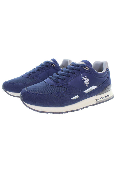 U.S. POLO ASSN. Sleek Blue Lace-Up Sporty Sneakers