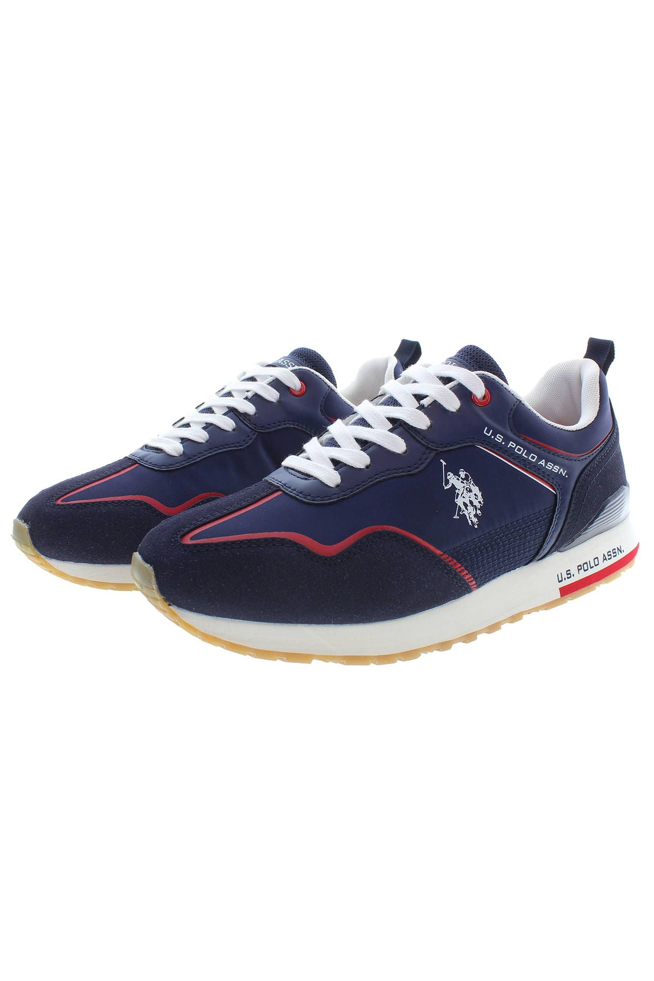 U.S. POLO ASSN. Sleek Blue Sneakers with Contrast Detailing