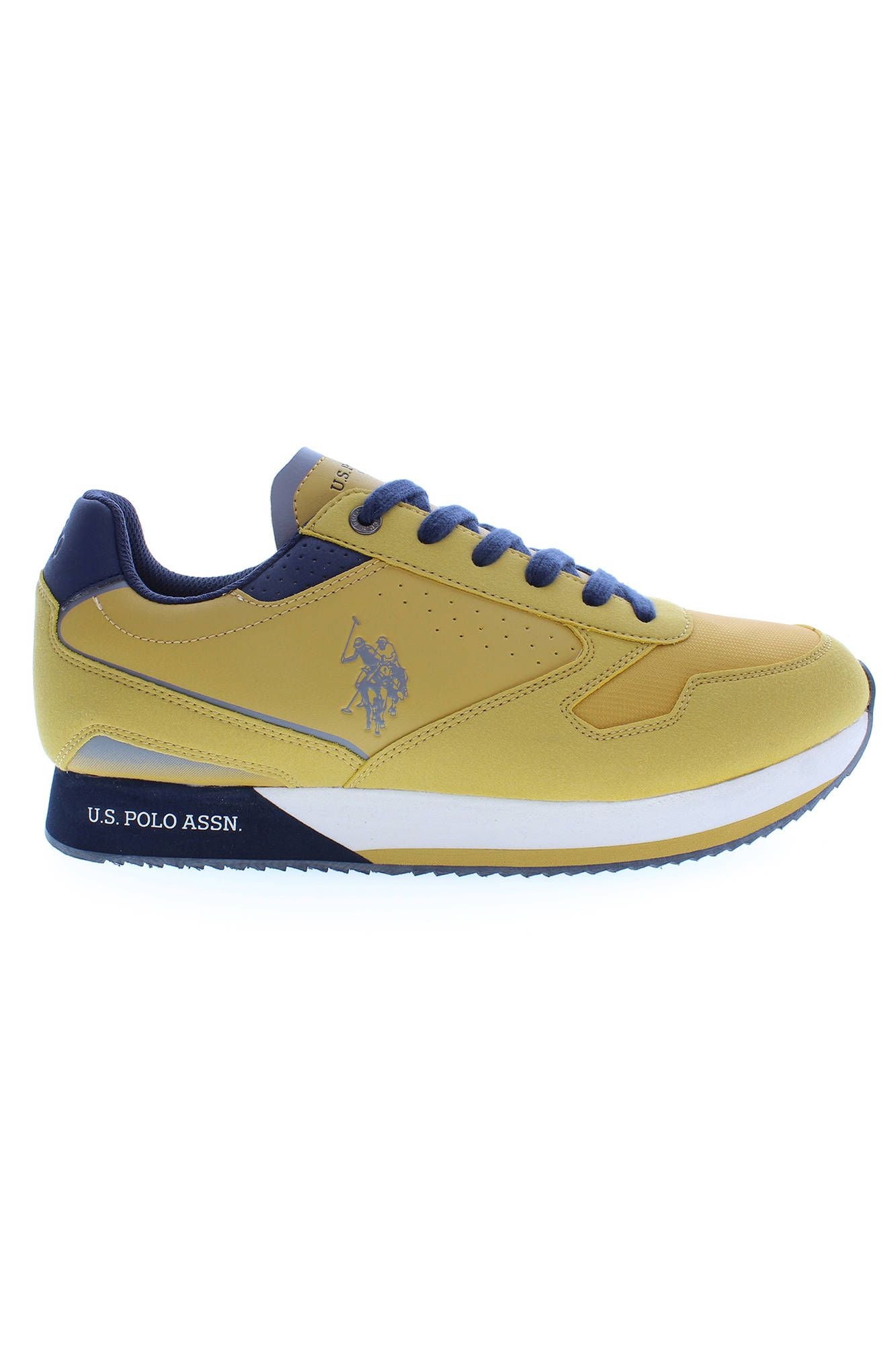 U.S. POLO ASSN. Radiant Yellow Sports Sneakers with Logo Detail