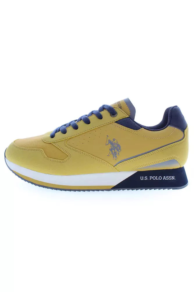 U.S. POLO ASSN. Sleek Yellow Sneakers with Contrast Details