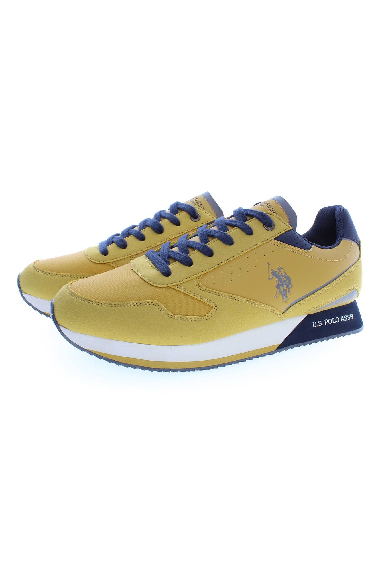 U.S. POLO ASSN. Radiant Yellow Sports Sneakers with Logo Detail