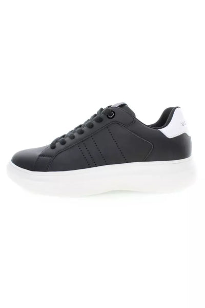 U.S. POLO ASSN. Elevated Black Lace-Up Sneakers