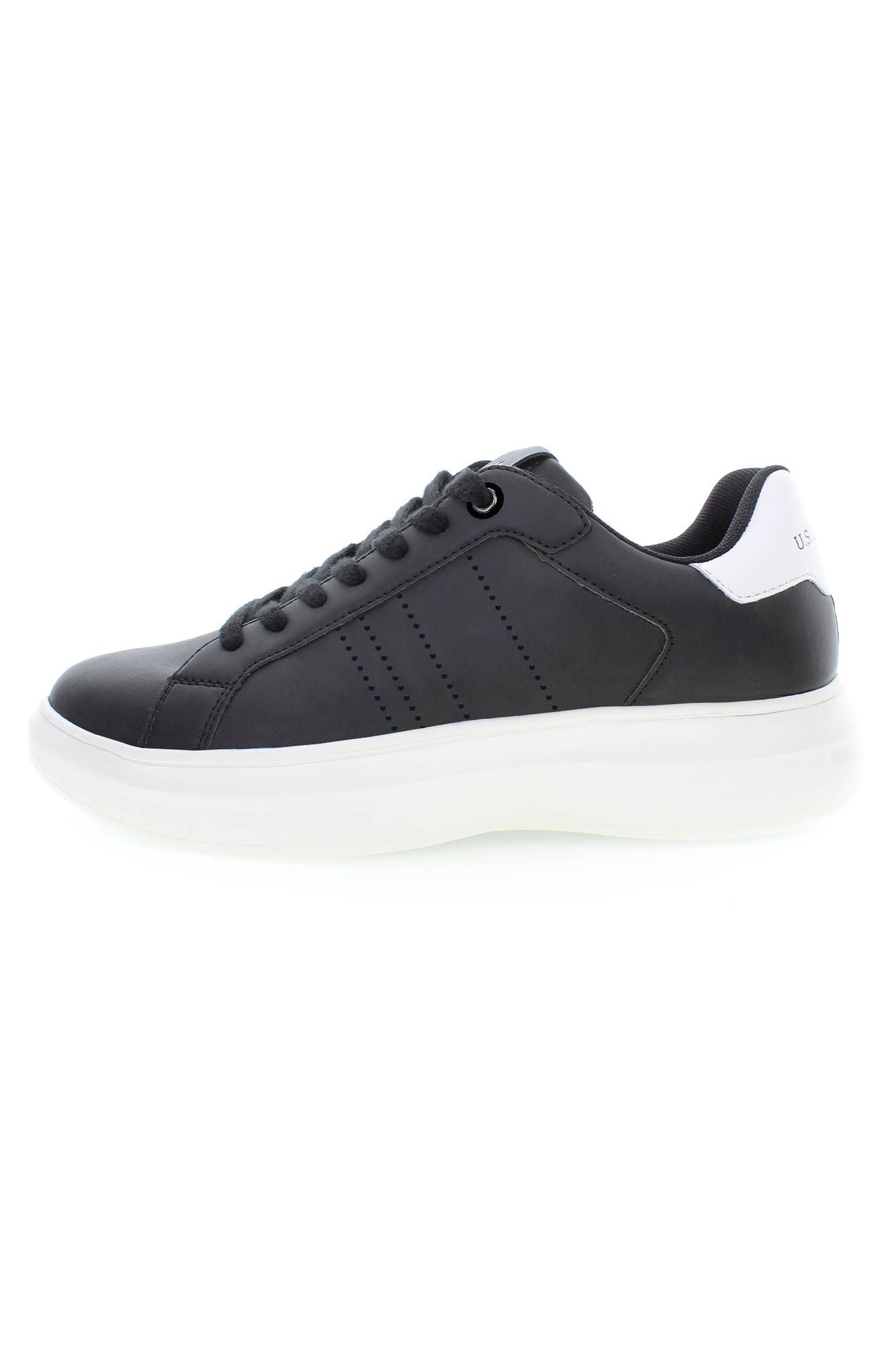 U.S. POLO ASSN. Sleek Black Sports Sneakers with Logo Detail