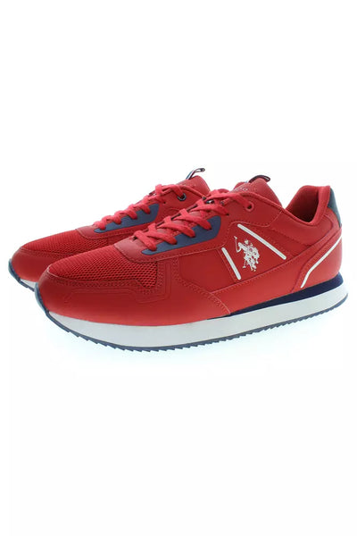 U.S. POLO ASSN. U.S. Polo Pink Lace-Up Sports Sneakers