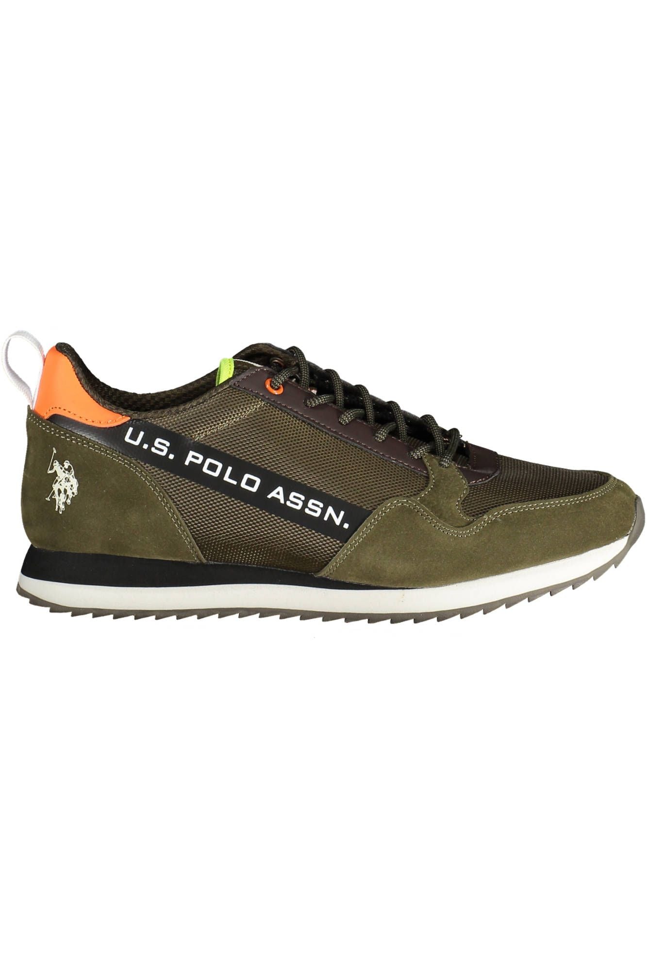 U.S. POLO ASSN. Green Contrast Lace-Up Sports Sneakers