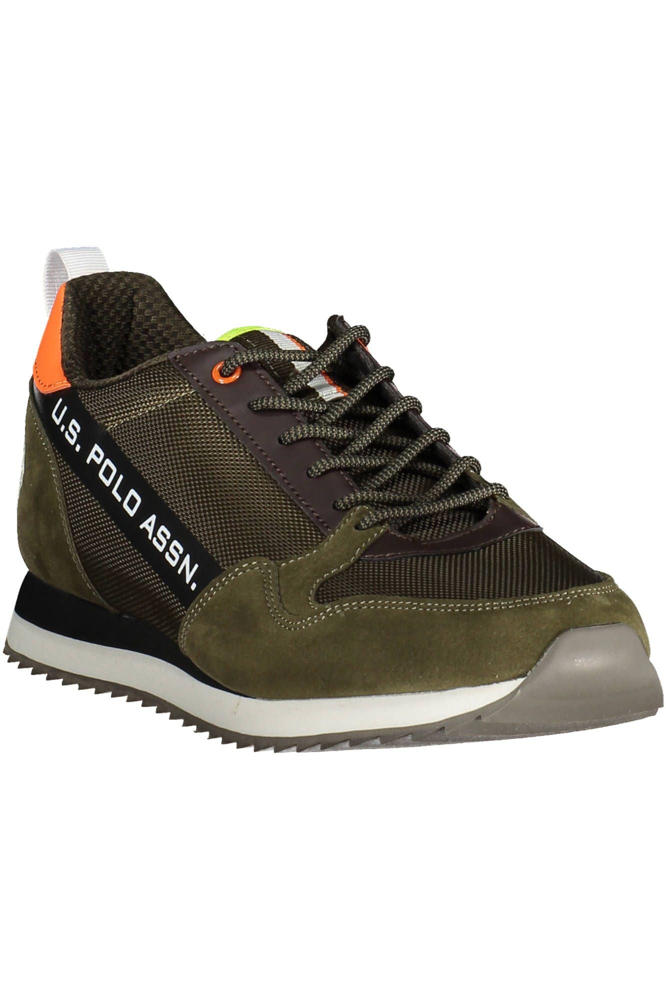 U.S. POLO ASSN. Green Contrast Lace-Up Sports Sneakers