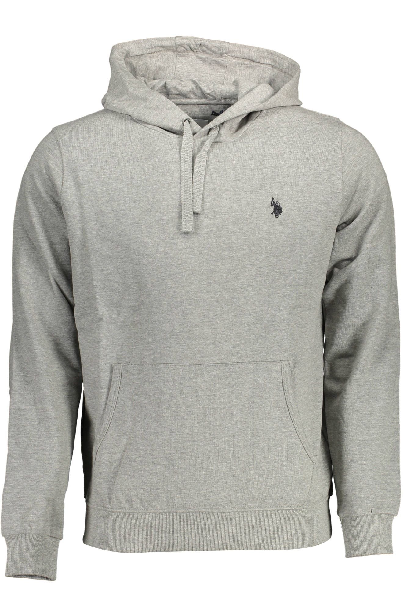 U.S. POLO ASSN. Embroidered Cotton Hoodie With Central Pocket